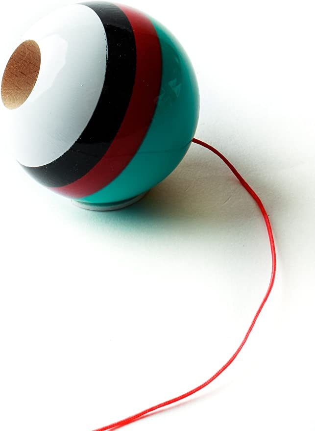 Sweets Kendamas 5-Stripe Prime Kendama - All Levels, Stripe Design, Extra String Accessory Bundle (Dougie)