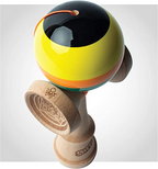Sweets Kendamas 5-Stripe Prime Kendama - All Levels, Stripe Design, Extra String Accessory Bundle (Poncho)
