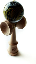 Sweets Kendamas Prime Grain Split 2.0 Kendama, Sticky Paint, Extra String Accessory Bundle (Sandstorm)
