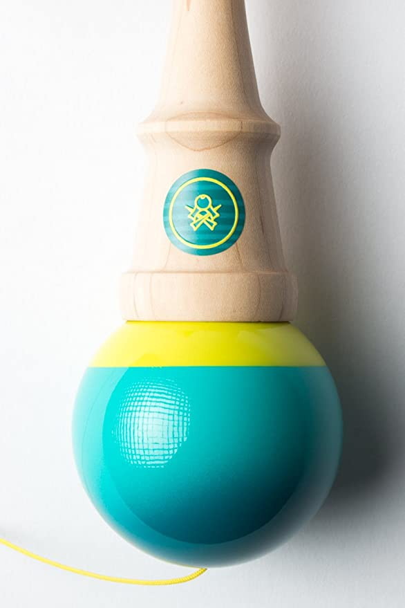 Sweets Kendamas Prime Pro Model Kendama - Sticky Paint, Hardwood Maple, Extra String Accessory Bundle (Christian Fraser)