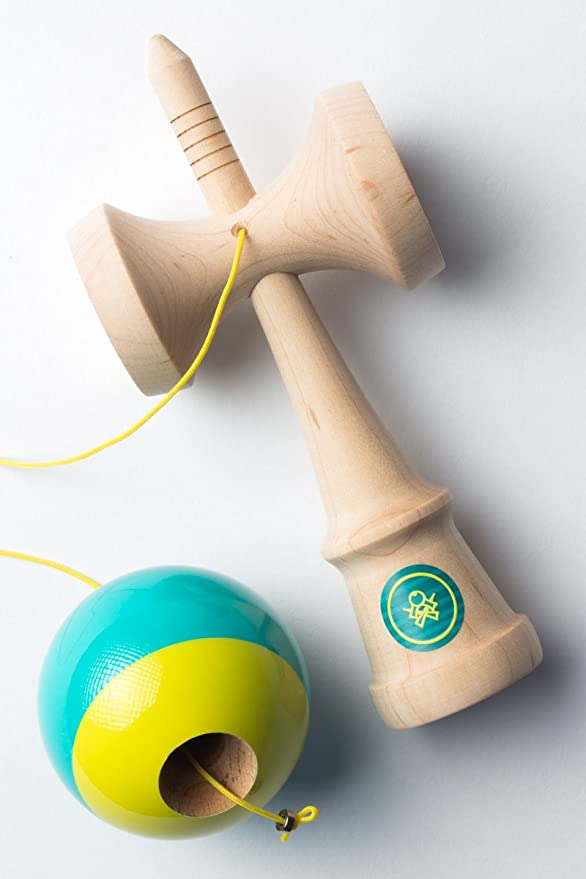 Sweets Kendamas Prime Pro Model Kendama - Sticky Paint, Hardwood Maple, Extra String Accessory Bundle (Christian Fraser)