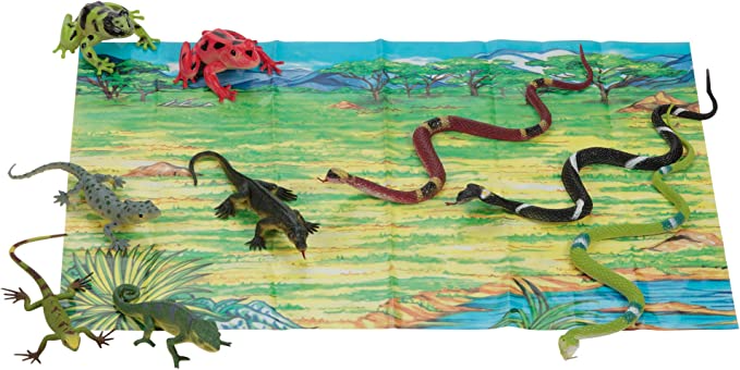 Warm Fuzzy Toys Reptile Tub Figurines Playmat T-152RA