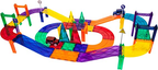 PicassoTiles 80 Piece Race Car Track Building Block Educational Toy Set