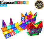 PicassoTiles Piece Set 180 Piece Building Block Toy Deluxe Construction Kit PT180