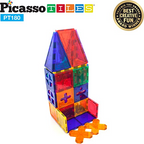 PicassoTiles Piece Set 180 Piece Building Block Toy Deluxe Construction Kit PT180