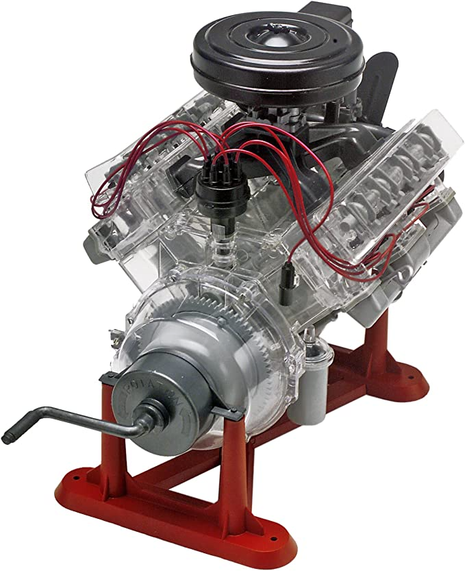 Revell 85-8883 1/4 Visible V-8 Engine Plastic Model Kit 12-Inch Multi-Colored