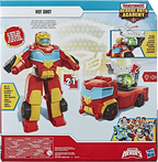 Transformers Playskool Heroes Rescue Bots Academy Rescue Power Hot Shot Converting Toy Robot 14-Inch Collectible Action Figure Toy for Kids Ages 3 and Up