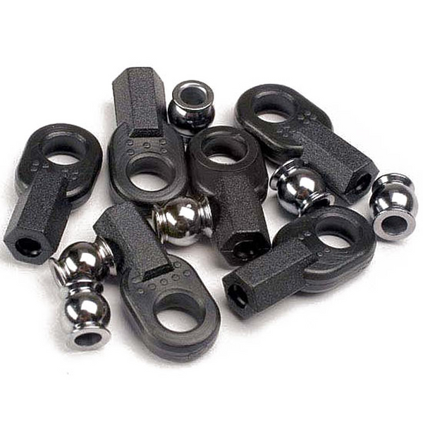Traxxas 2742 Rod Ends and Ball Connector, Set of 6