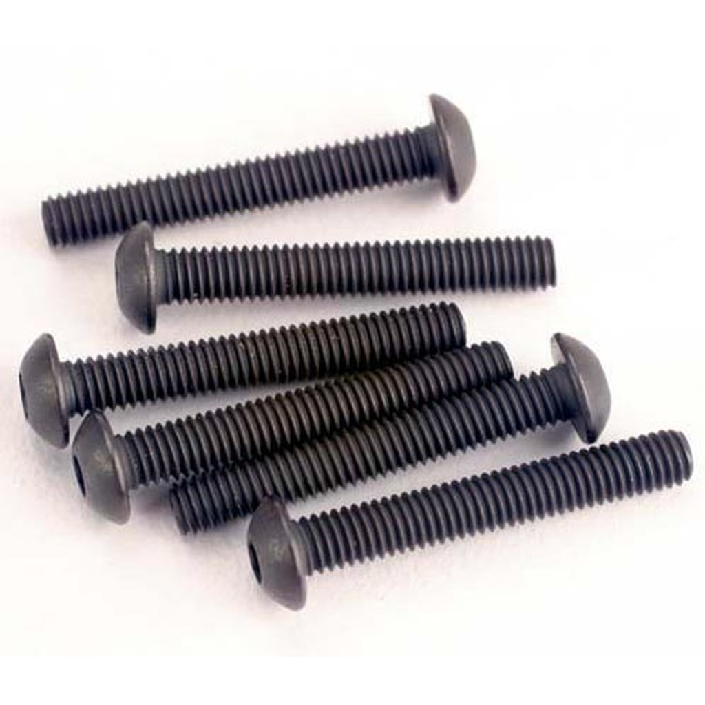 Traxxas 2580 Hex-Drive Button-Head Machine Screws, 3x20mm (set of 6)