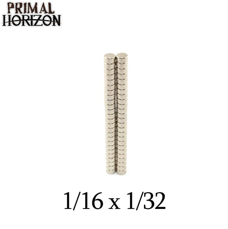 Primal Horizon Primal Horizon Magnets 1/8 x 1/16Package of 50 Miniature Magnets PHZ10003