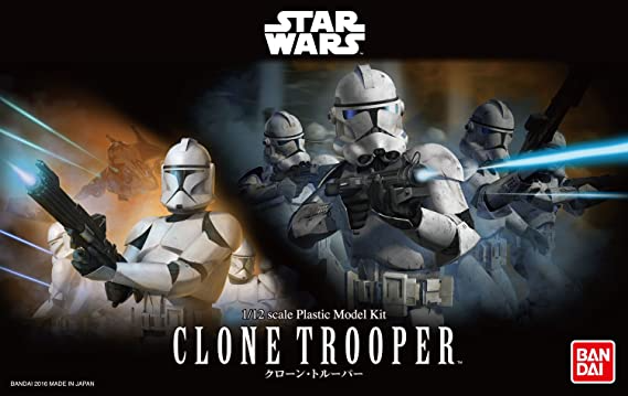 Bandai Hobby Star Wars 1/12 Plastic Model Clone Trooper Star Wars