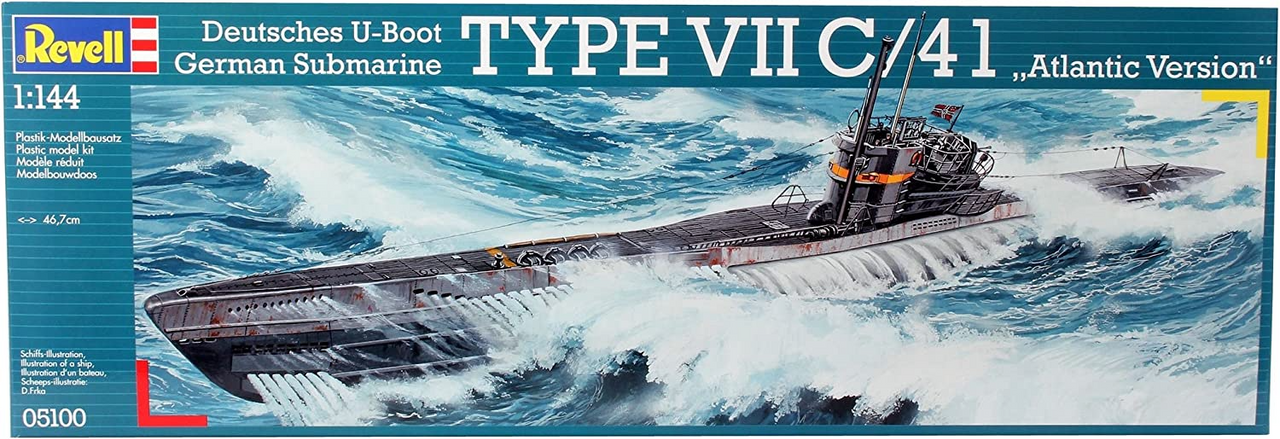 Revell of Germany U-Boat Typ VIIC/41 Plastic Model Kit