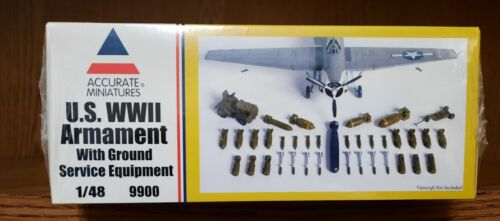 Accurate Miniatures U.S. WWII Armament with Ground Service Equipment Model Kit