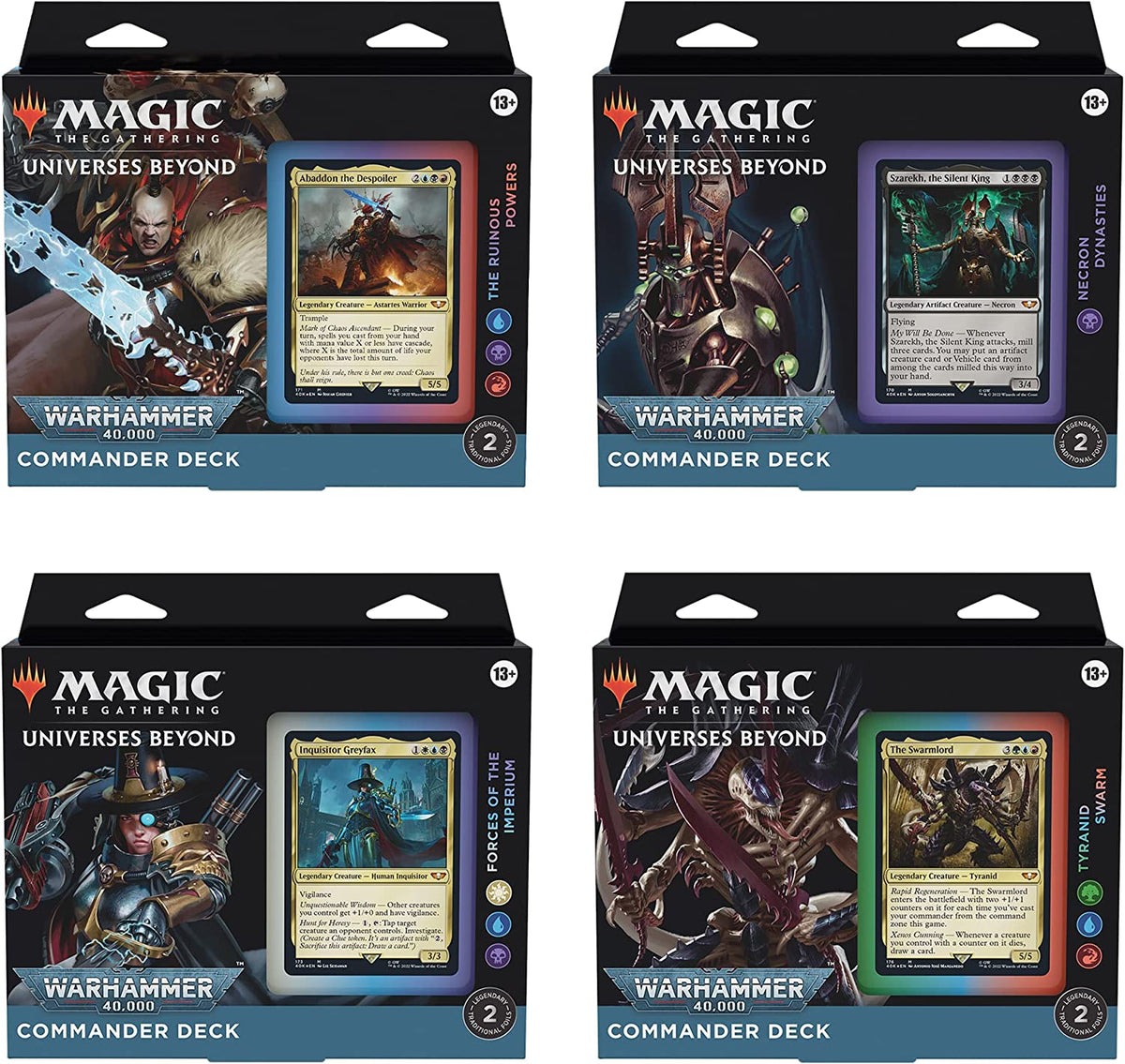 Magic the Gathering CCG Universes Beyond  Warhammer 40k Commander Deck Regular (4)