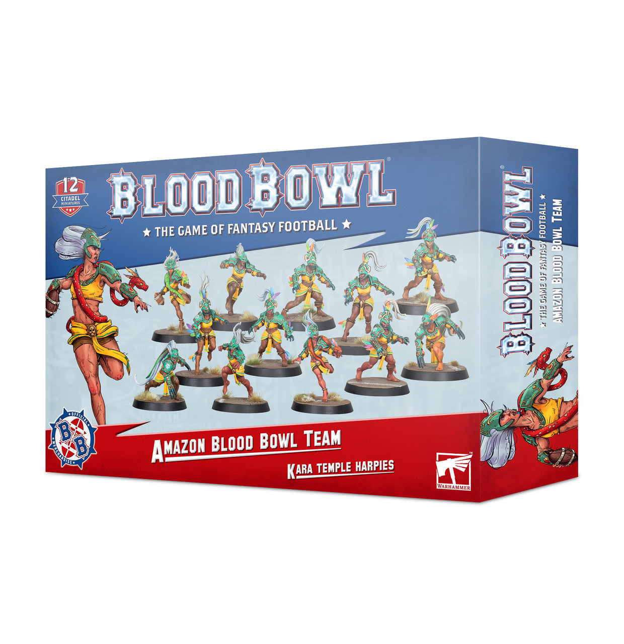 Games Workshop Blood Bowl Amazon Team Kara Temple Harpies 202-26