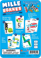 Asmodee Mille Bornes The Classic Racing Game Fast Paced Card Game Strategy Game Fun Family Game for Adults and Kids Ages 7 and Up for 2-6 Players with Average Playtime 20 Minutes ASM-MIB01