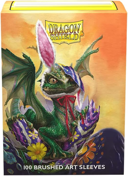 Dragon Shield Sleeves Standard Size Easter Dragon 2022 Artwork On Brushed Back Card 100 Ct AT-12081