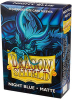 Dragon Shield Japanese Size Matte Finish Night Blue Color Card Sleeves 60ct AT-M11142