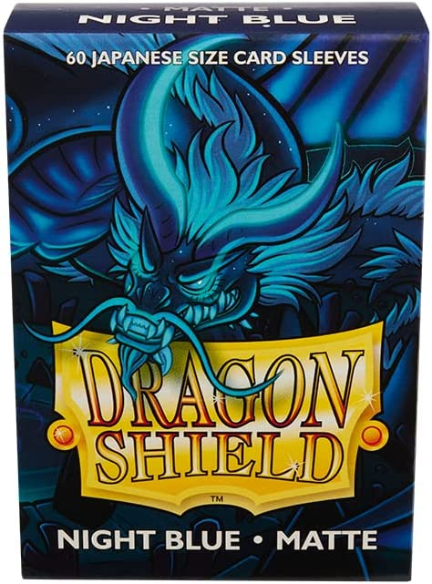 Dragon Shield Japanese Size Matte Finish Night Blue Color Card Sleeves 60ct AT-M11142