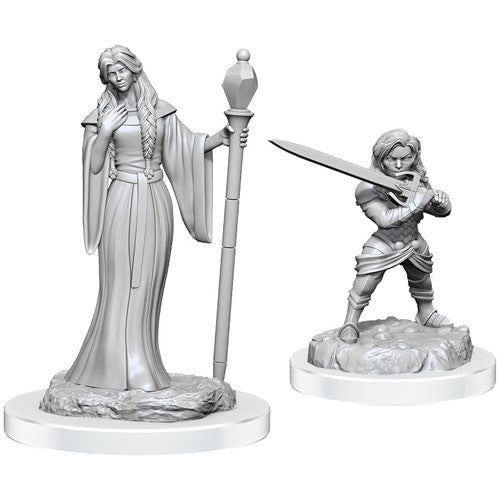 Wizkids Dungeons And Dragons Critical Role Minis Wave 3 Human Wizard Female & Halfling Holy Warrior Female WZK90550