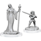 Wizkids Dungeons And Dragons Critical Role Minis Wave 3 Human Wizard Female & Halfling Holy Warrior Female WZK90550