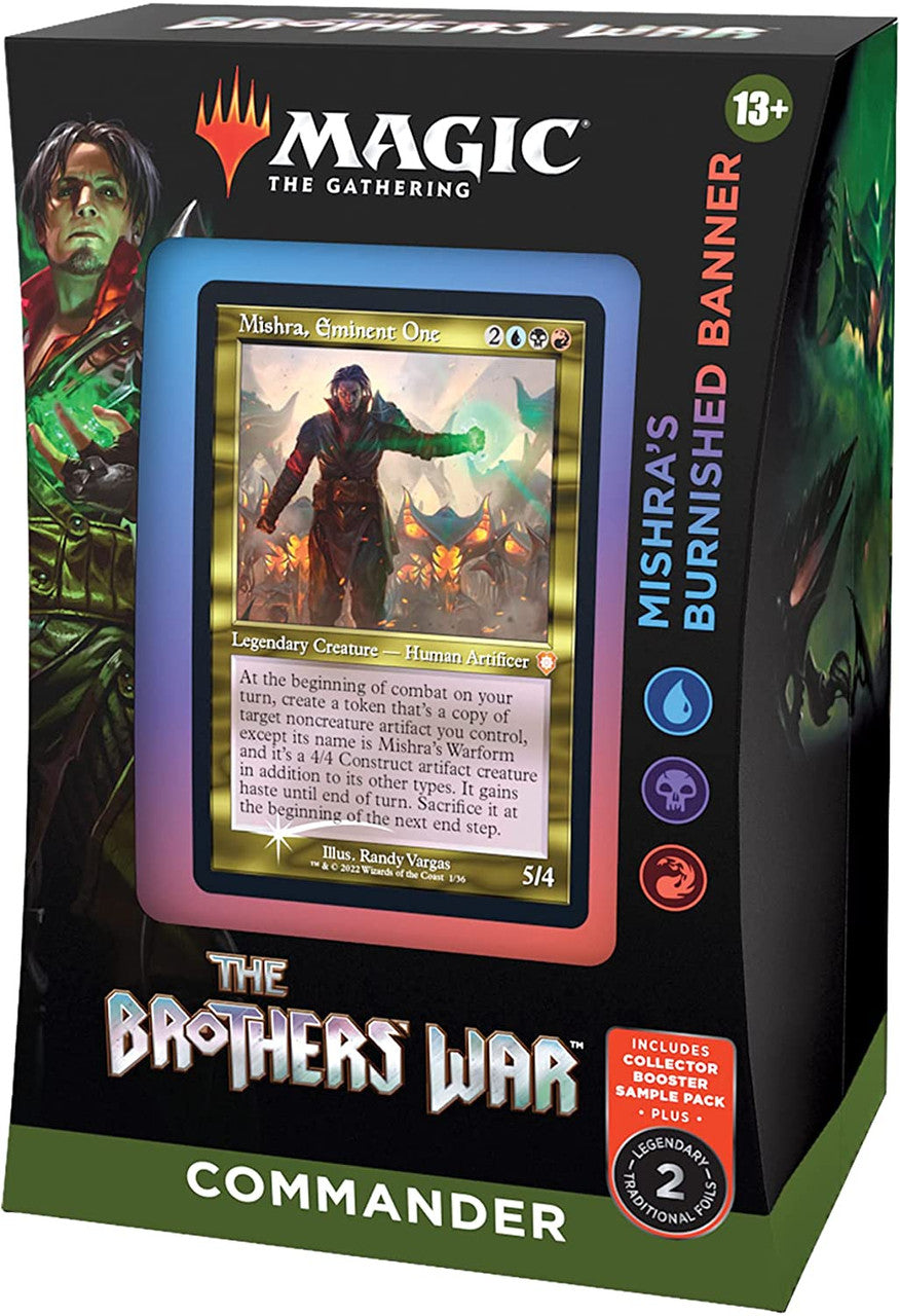 MTG Magic The Gathering CCG The Brothers War Commander Deck Carton Mishras Burnished Banner Single Pack MTG-CCG-BW-CD-Carton-MishrasBurnishedBanner