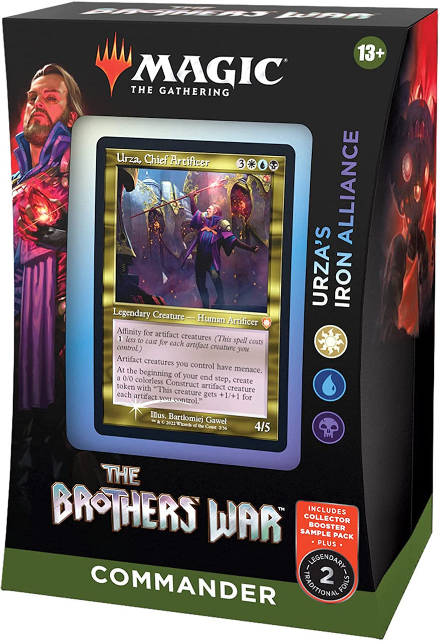 MTG Magic The Gathering CCG The Brothers War Commander Deck Carton Urzas Iron Alliance Single Pack MTG-CCG-BW-CD-Carton-UrzasIronAlliance