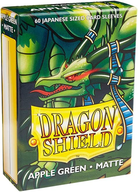 Dragon Shield Japanese Size Matte Finish Apple Green Color Card Sleeves 60ct AT-M11118