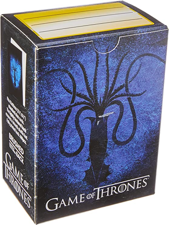 Dragon Shield Sleeves Standard Brushed Game Of Thrones House Greyjoy 100 Ct ATM16032