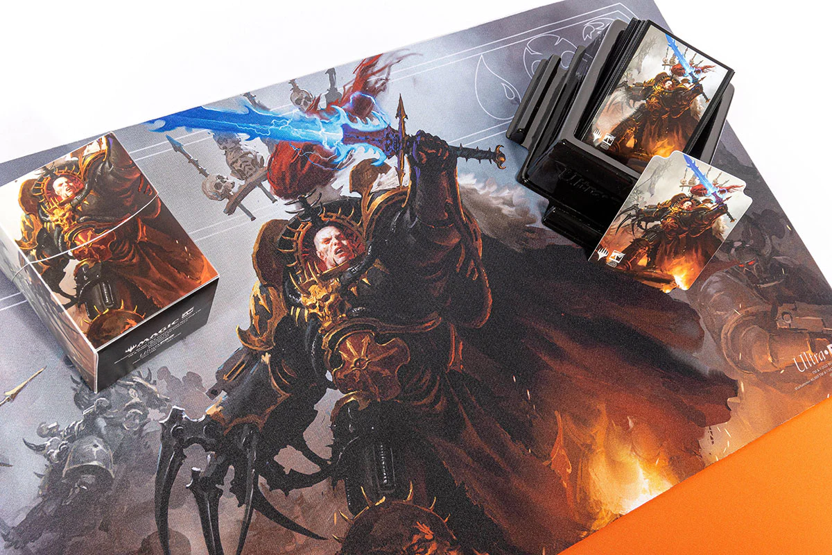 Ultra PRO - Magic The Gathering Warhammer 40k 100+ Card Deck Box Abaddon The Despoiler - Protect and Store your Collectible Gaming Cards Trading Cards or Sports Cards in A Self Locking Deck Box ULPDBM19441