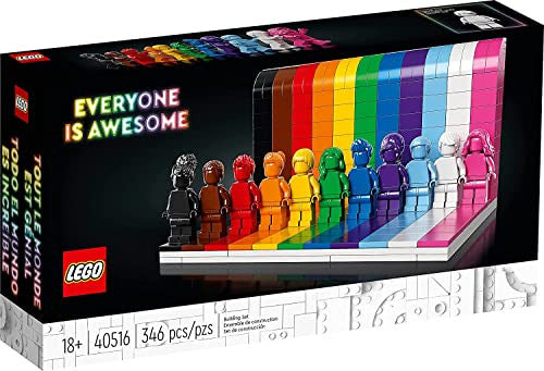 LEGO Everyone is Awesome 40516 - Pride Celebration with 11 Minifigures - A Buildable Display