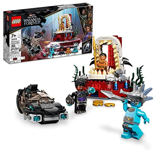 LEGO Marvel Black Panther Wakanda Forever King NamorÂ’s Throne Room 76213 Building Kit; Building Toy Set for Kids Boys and Girls Ages 7 and up 355 Pieces LEGO-76213