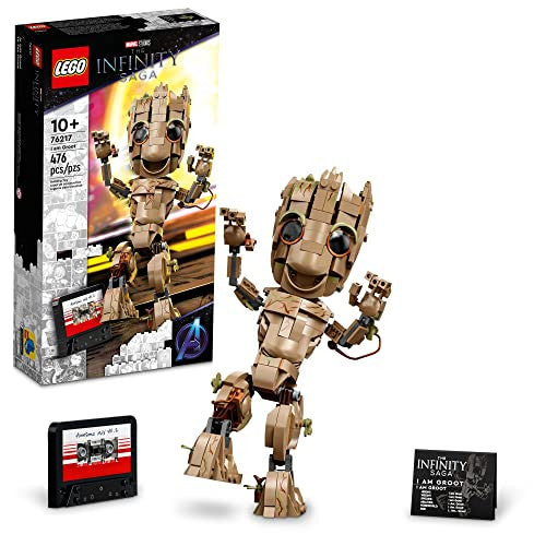LEGO Marvel I am Groot 76217 Building Toy Set for Kids, Boys, and Girls Ages 10+ (476 Pieces) - Build-and-play Model is Easy to Position and Pose