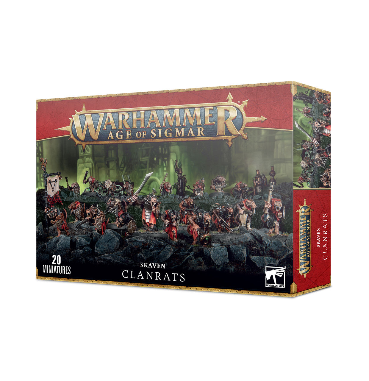 Games Workshop Warhammer Age of Sigmar Skavens Clanrats Miniature 90-06