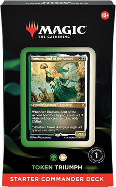 MTG Magic The Gathering CCG Commander Starter Beginner Decks Token Triumph Single Pack WOC-C99230000-TokenTriumph