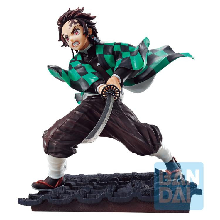 Demon Slayer: Kimetsu no Yaiba Tanjiro Kamado Tengen Uzui Is Here Tanjiro Kamado in His Popular Pose Anime Action Figure Ichiban Bandai Spirits BAS60198