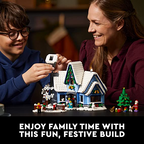 LEGO Santaâ€™s Visit 10293 Building Kit A Festive Build for Adults and Families, with a Christmas Scene to Display (1,445 Pieces)