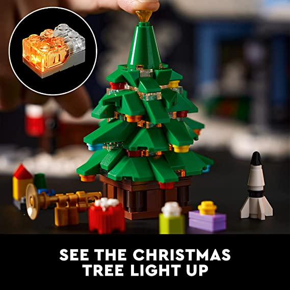 LEGO Santaâ€™s Visit 10293 Building Kit A Festive Build for Adults and Families, with a Christmas Scene to Display (1,445 Pieces)