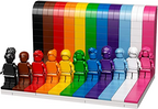 LEGO Everyone is Awesome 40516 - Pride Celebration with 11 Minifigures - A Buildable Display