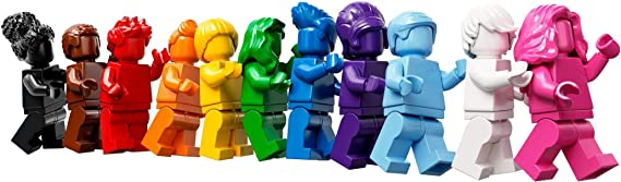 LEGO Everyone is Awesome 40516 - Pride Celebration with 11 Minifigures - A Buildable Display