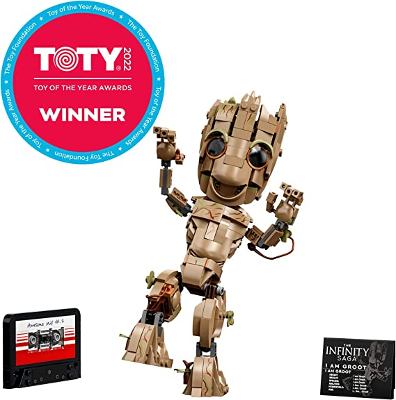 LEGO Marvel I am Groot 76217 Building Toy Set for Kids, Boys, and Girls Ages 10+ (476 Pieces) - Build-and-play Model is Easy to Position and Pose