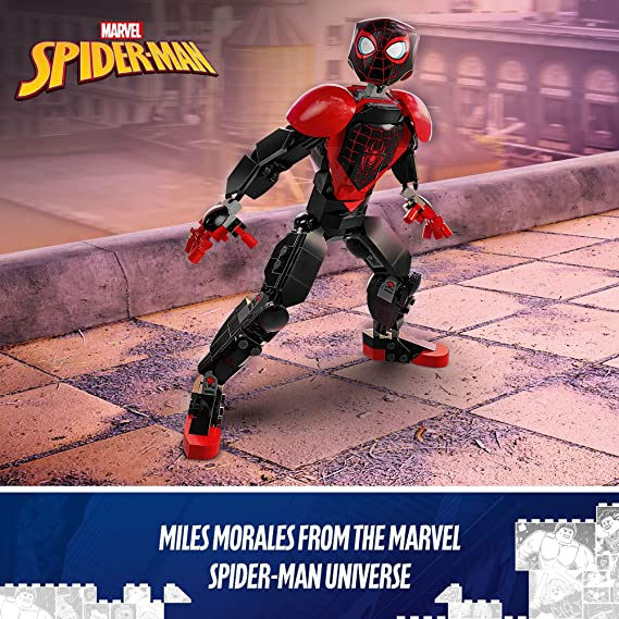 LEGO Marvel Miles Morales Figure 76225 Building Toy Set; Model for Play and Display; Action Gift for Kids, Boys and Girls Ages 8+ (238 Pieces)