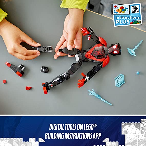 LEGO Marvel Miles Morales Figure 76225 Building Toy Set; Model for Play and Display; Action Gift for Kids, Boys and Girls Ages 8+ (238 Pieces)