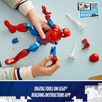 LEGO Marvel Spider-Man Figure 76226 Building Toy Set; Realistic Model for Play and Display; Action Gift for Kids, Boys and Girls, Ages 8+ (258 Pieces)