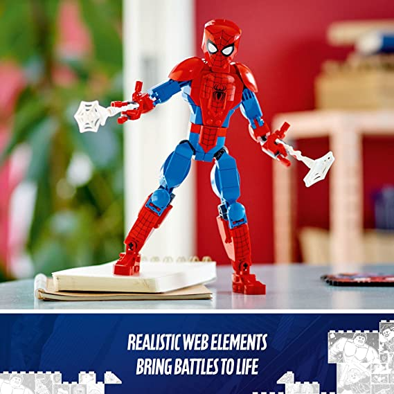 LEGO Marvel Spider-Man Figure 76226 Building Toy Set; Realistic Model for Play and Display; Action Gift for Kids, Boys and Girls, Ages 8+ (258 Pieces)