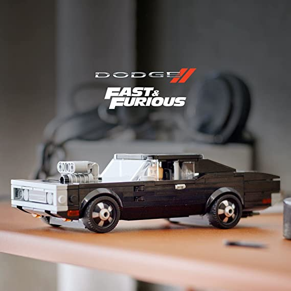 LEGO Speed Champions Fast & Furious 1970 Dodge Charger R/T 76912 Toy Car Building Set for Kids Boys and Girls Ages 8+; Collectible Model Including a Dominic Toretto Minifigure 345 Pieces LEGO-76912