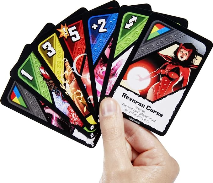 UNO Ultimate Marvel TCG Add On Pack with Scarlet Witch Character Deck & 2 Collectible Foil Cards MTTHHV90-ScarletWitch