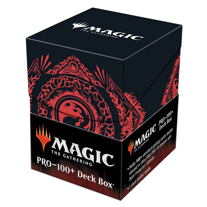 Ultra Pro Deck Box Magic the Gathering Mana 7 Mountain hold upto 100 standard size cards double-sleeved ULPDBM19240