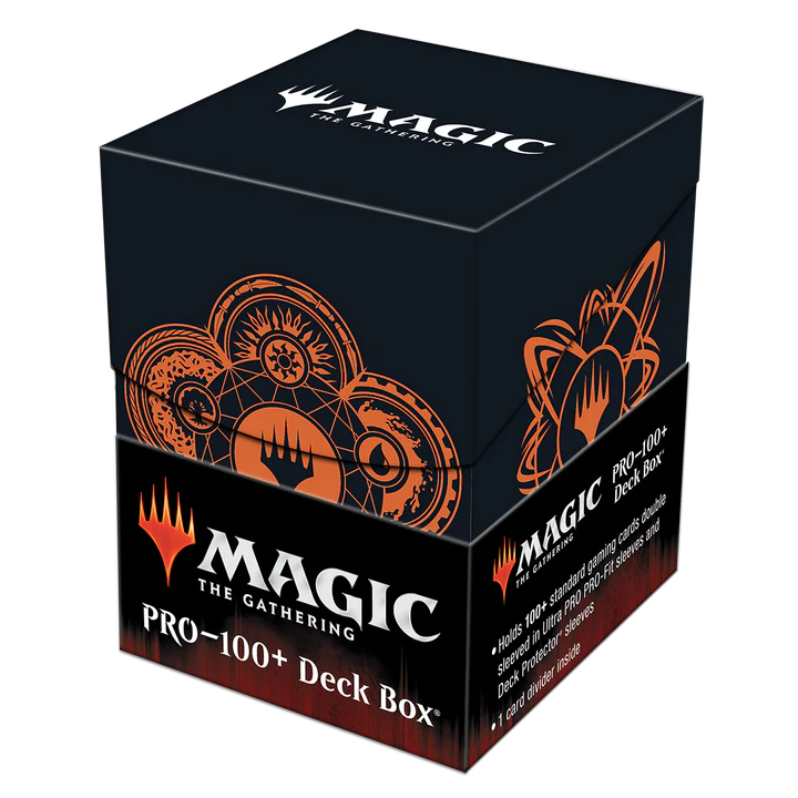 Ultra Pro Deck Box Magic the Gathering Mana 7 Color Wheel Holds up to 100 standard size cards double-sleeved ULPDBM19242
