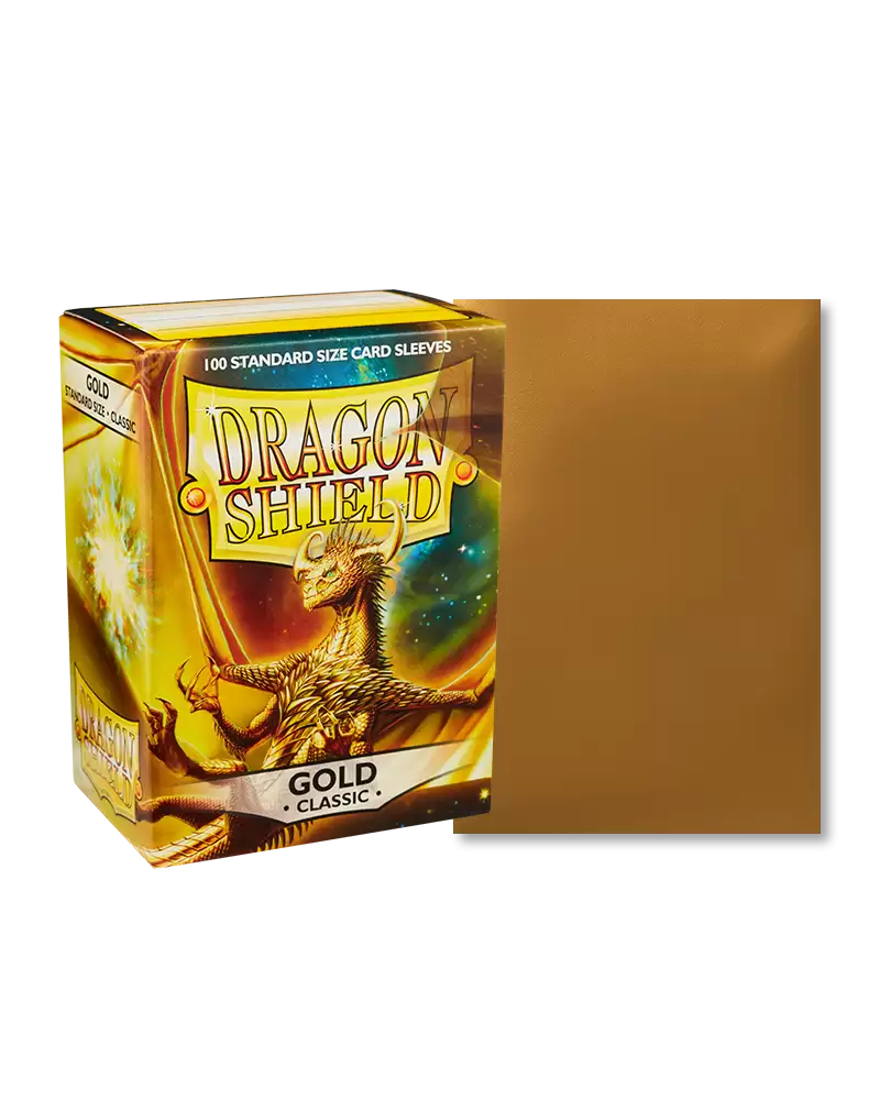 Dragon Shield Sleeves Standard Classic Gold 100 Ct ATMDSH10006